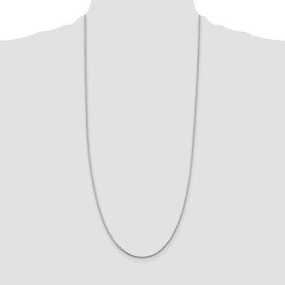 Sterling Silver 1.45mm Diamond-cut Round Spiga Chain