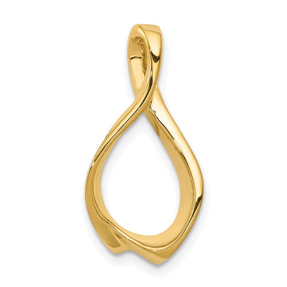14k Yellow Gold Fits up to 2mm Omega, 4mm Reversible, Omega Slide