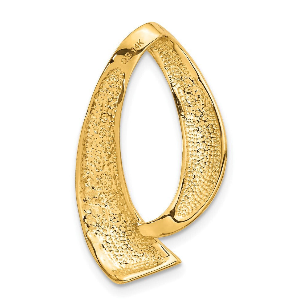 14k Yellow Gold Fits up to 8mm Regular, 10mm Fancy Reversible Omega Slide