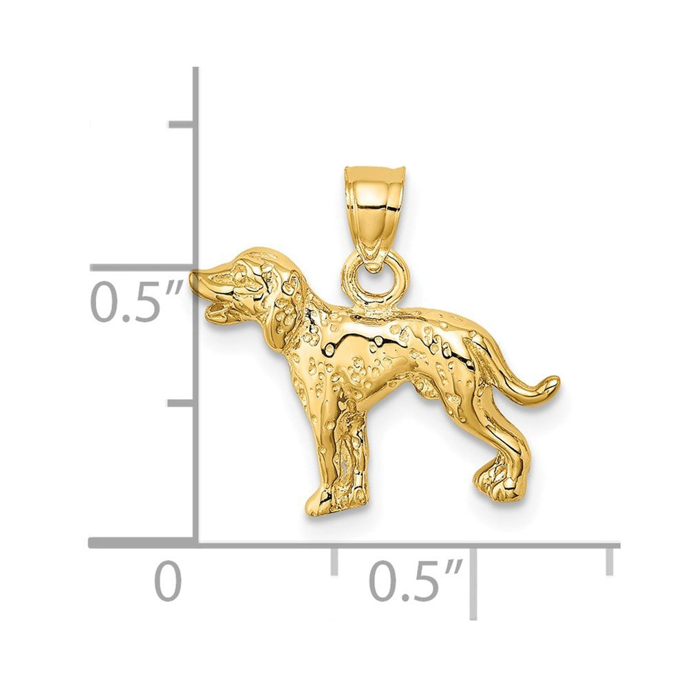 14k Yellow Gold Dalmatian Dog Charm