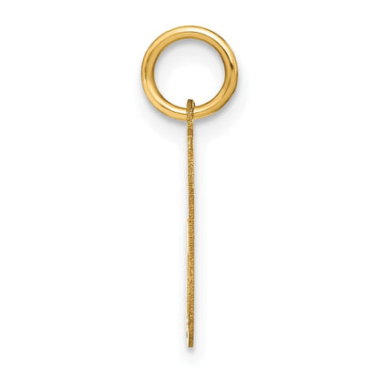 14k Yellow Gold Letter G Initial Pendant