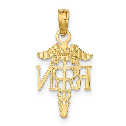 14k Yellow Gold Polished R.N. Pendant