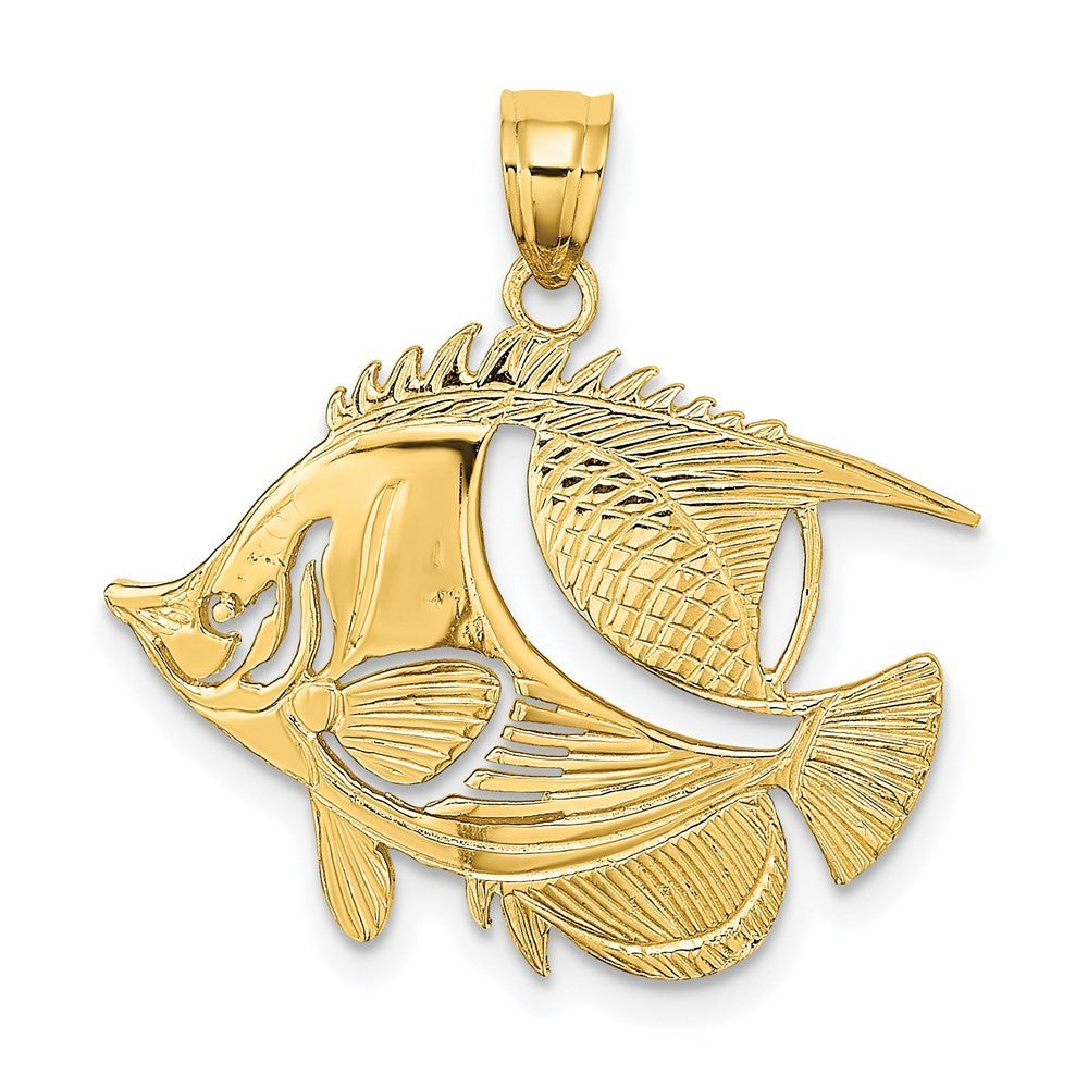 14k Yellow Gold Fish Charm