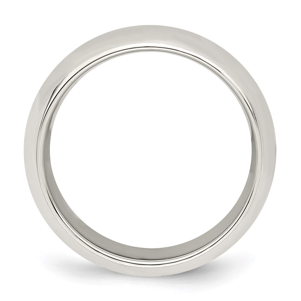Sterling Silver 7mm Comfort Fit Size 13.5 Band Ring