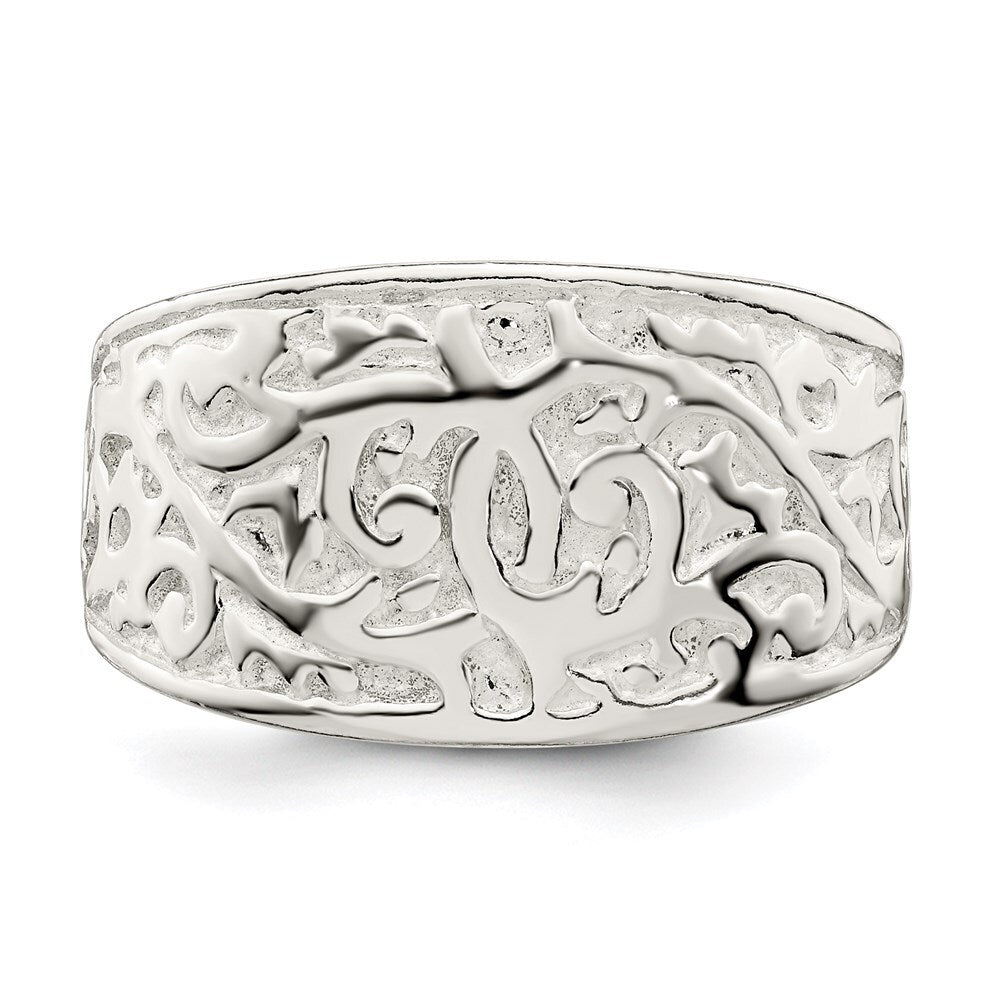 Sterling Silver Swirl Design Ring Size 6
