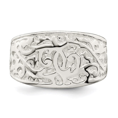 Sterling Silver Swirl Design Ring Size 6
