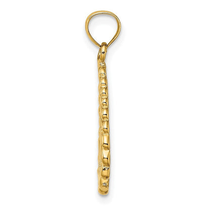 14k Yellow Gold Chicago Skyline/Willis Tower Teardrop Charm