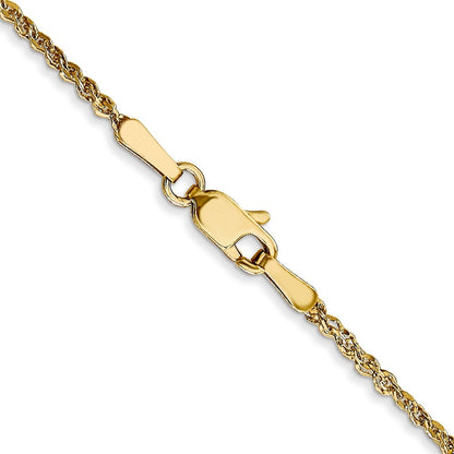 14k Yellow Gold 24 inch 1.7mm Ropa Chain Necklace