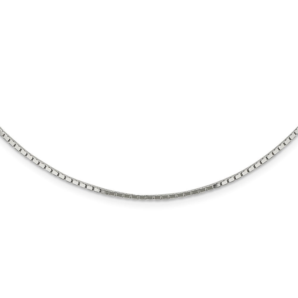 Sterling Silver 1.5mm Mirror Box Chain Necklace