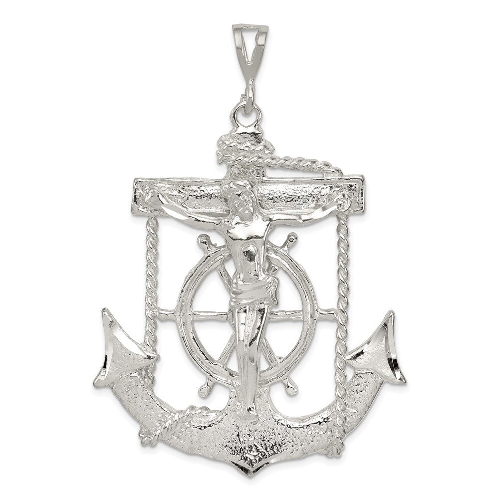 Sterling Silver Mariner Cross Pendant Holiday Gift for Women