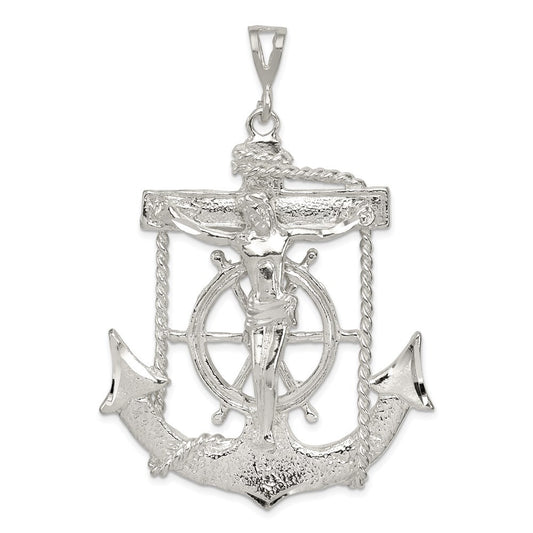 Sterling Silver Mariner Cross Pendant Holiday Gift for Women