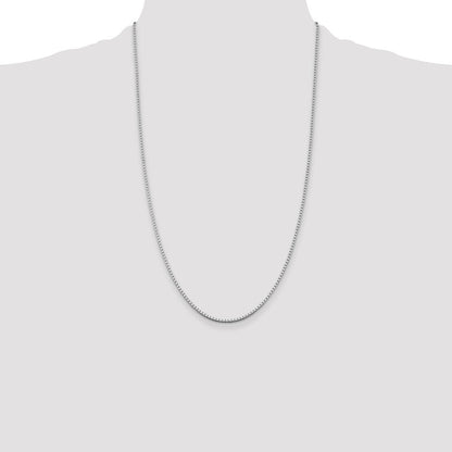 Sterling Silver Rhodium-plated 1.75mm Box Chain