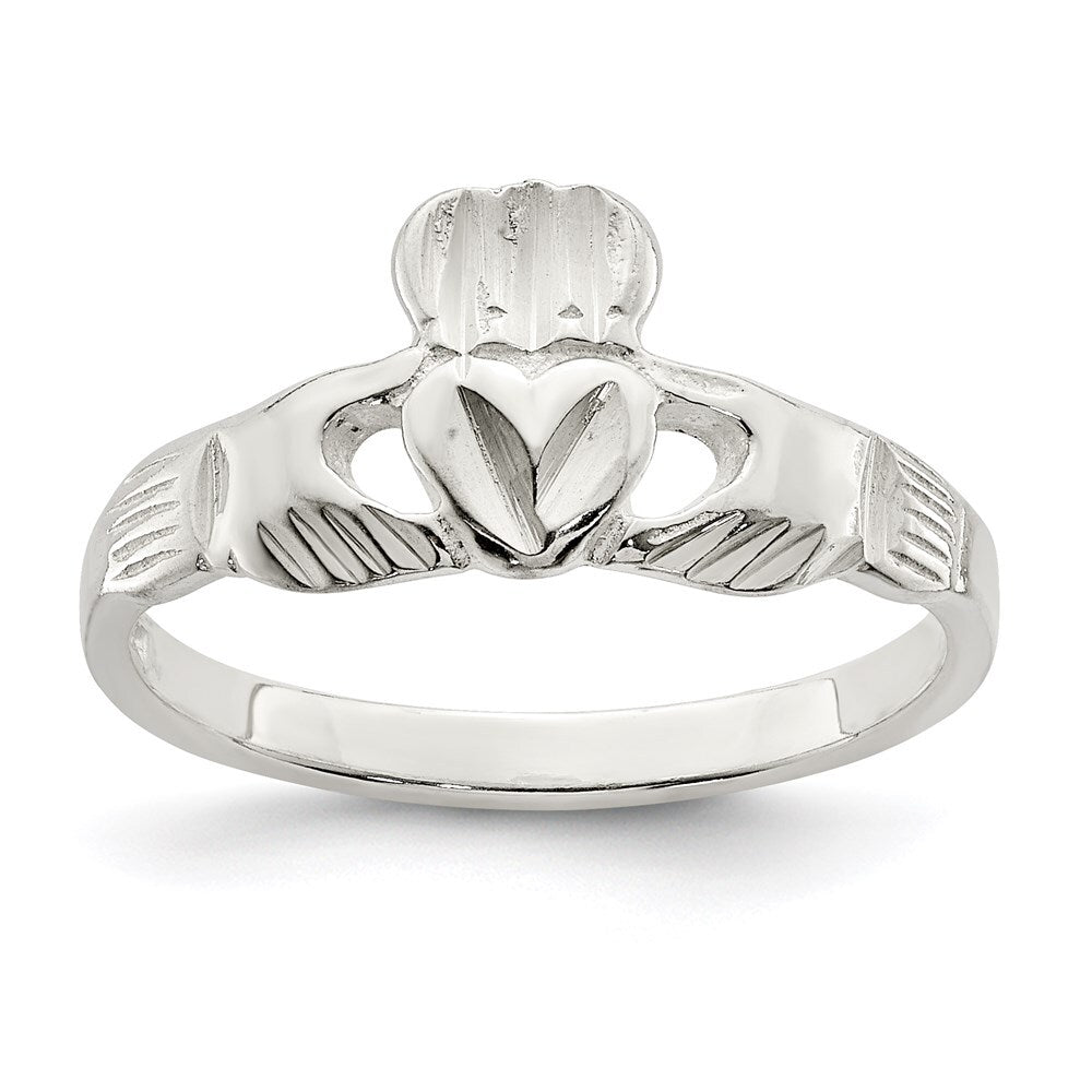 Sterling Silver Claddagh Ring Size 6