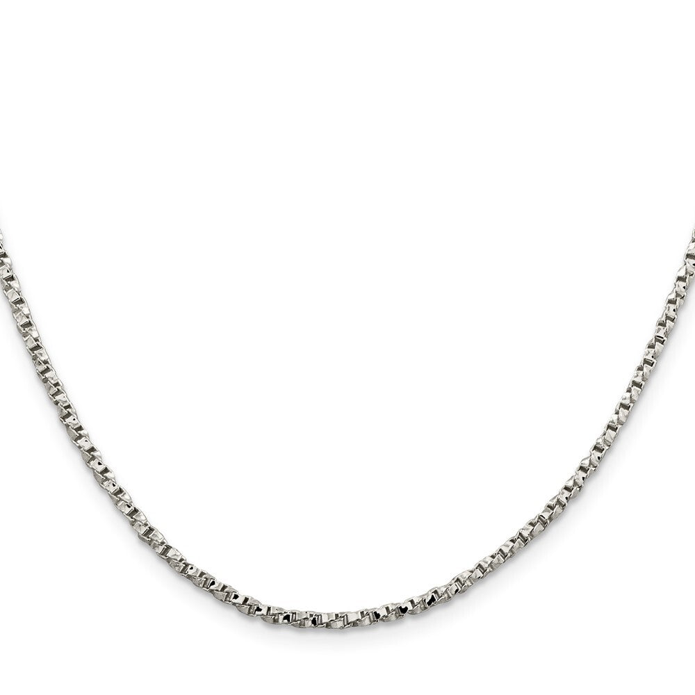 Sterling Silver 2.25mm Twisted Box Chain