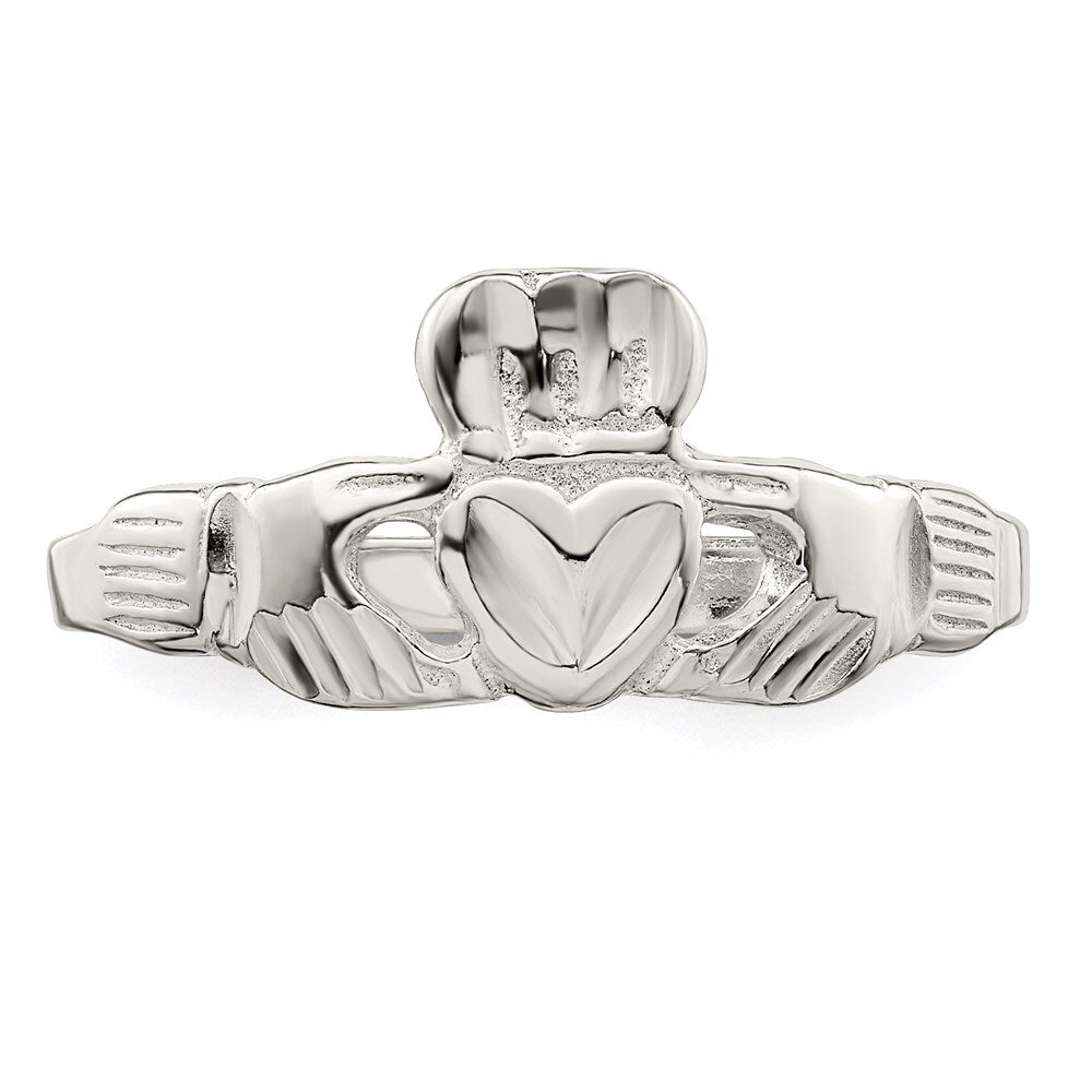 Sterling Silver Claddagh Ring Size 8