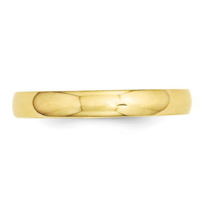 14k Yellow Gold  3mm Half-Round Wedding Band Ring Size 9.5