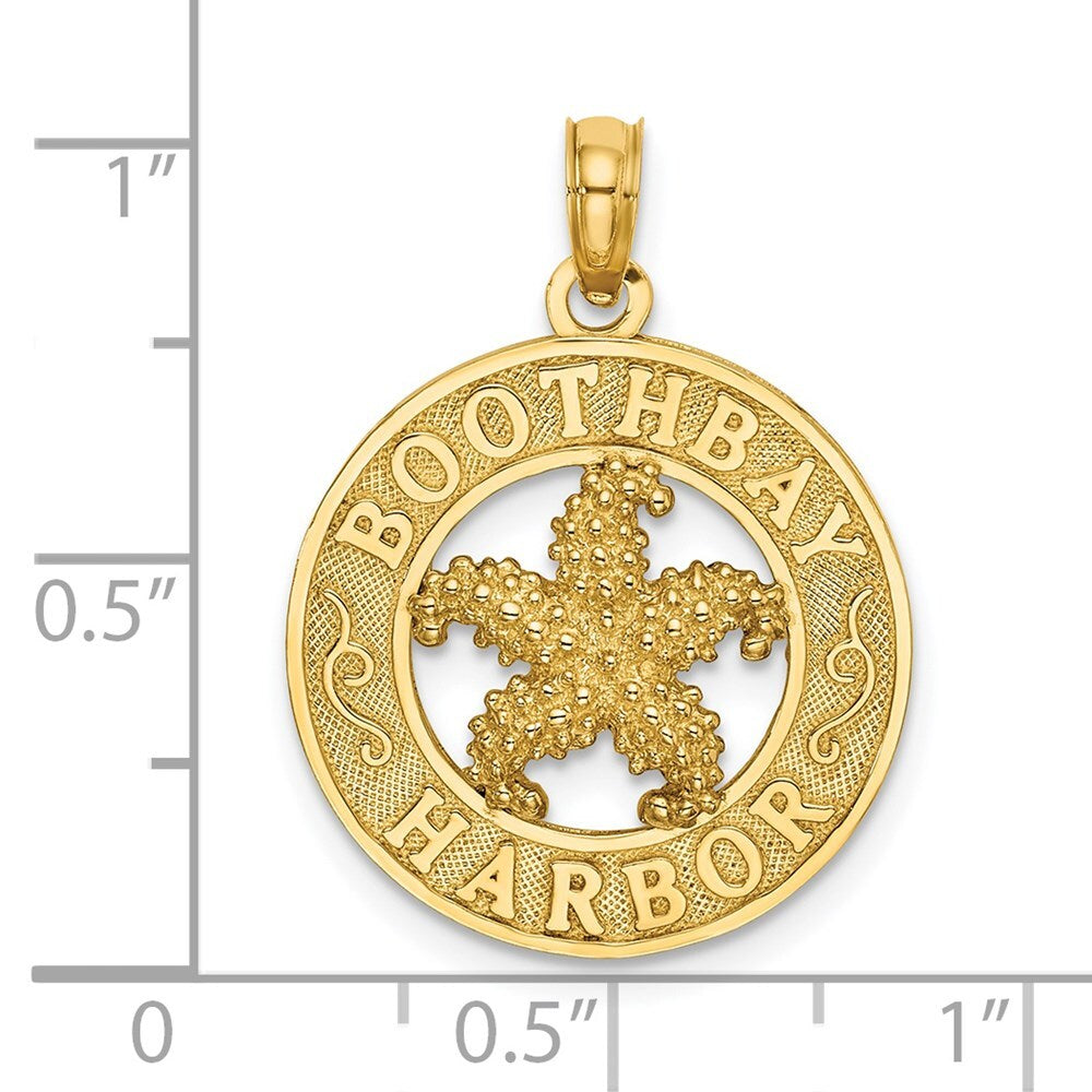 14k Yellow Gold BOOTHBAY HARBOR Starfish Charm Pendant for Women