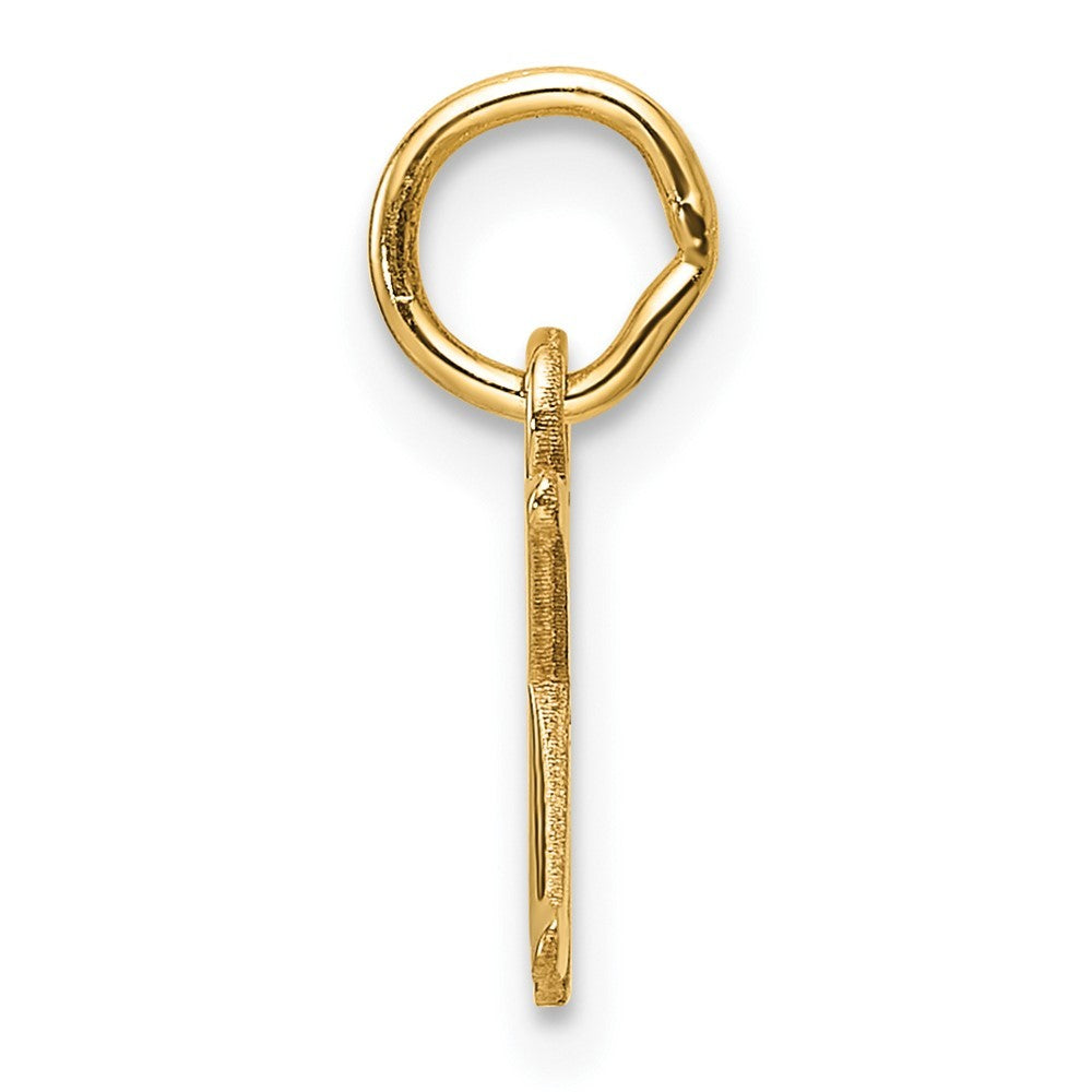 14k Yellow Gold Cutout Letter K Initial Pendant