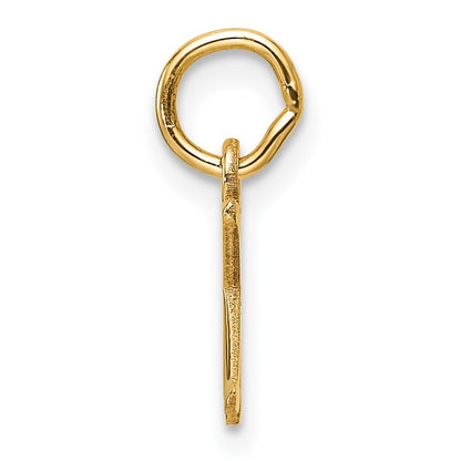 14k Yellow Gold Cutout Letter K Initial Pendant