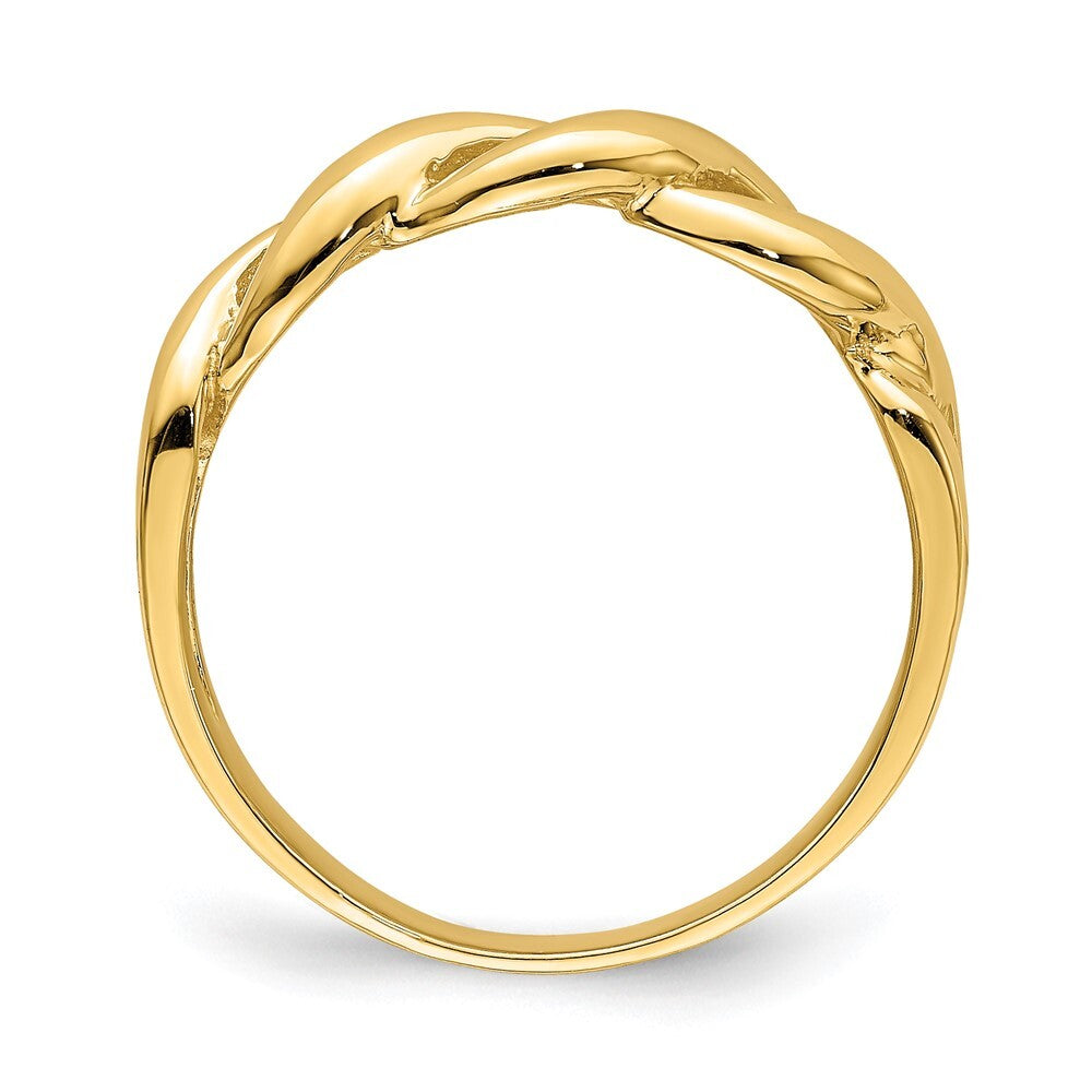 14K Yellow Gold Freeform Knot Ring