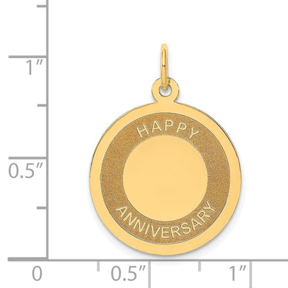 14k Yellow Gold HAPPY ANNIVERSARY Charm