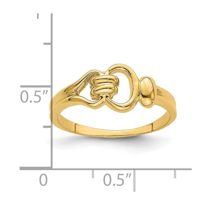 14K Yellow Gold Freeform Knot Ring