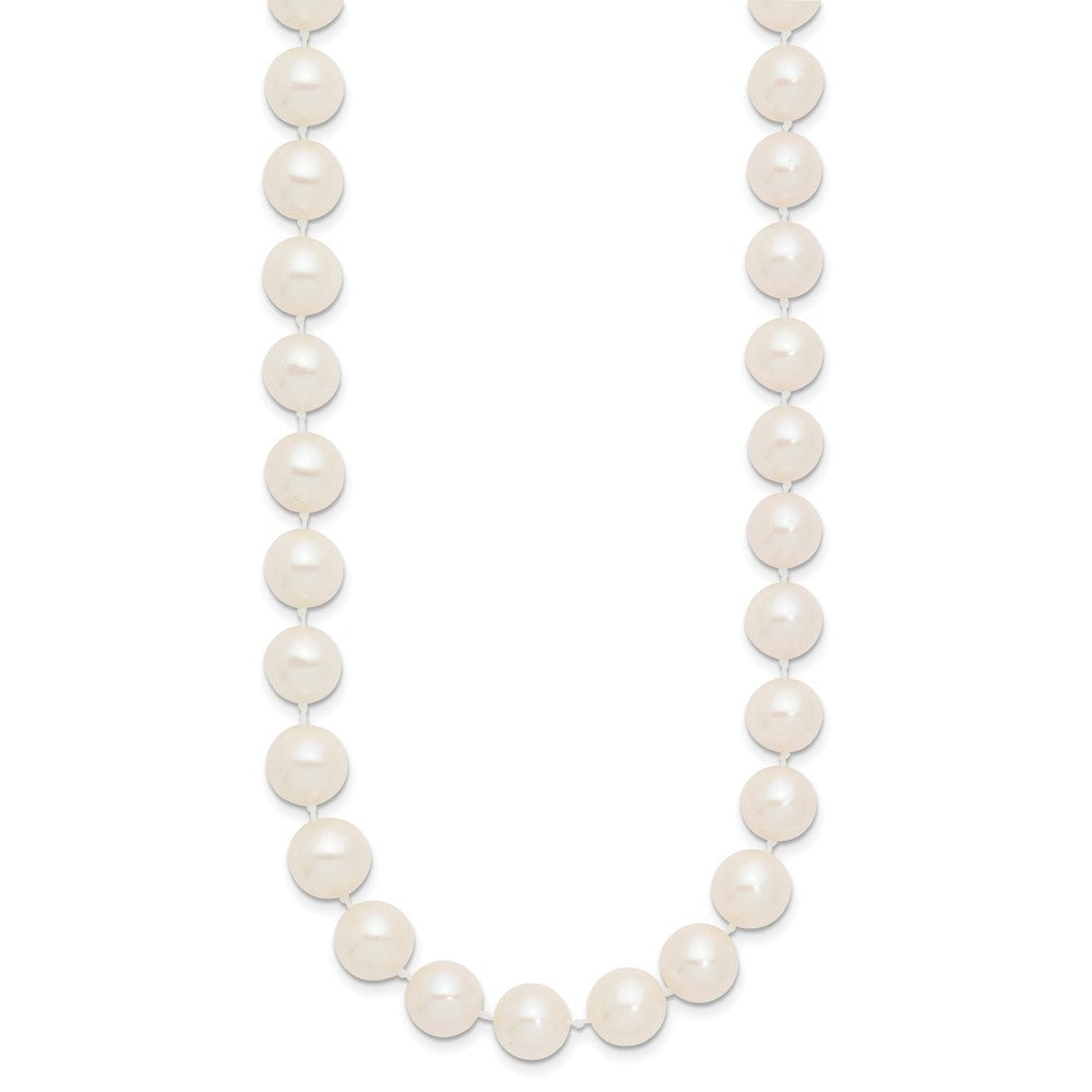 14k Yellow Gold 9-10mm White Freshwater Cultured Pearl 24 inch Necklace