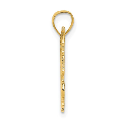 14k Yellow Gold ITS BETTER IN THE BAHAMAS Charm Pendant for Women