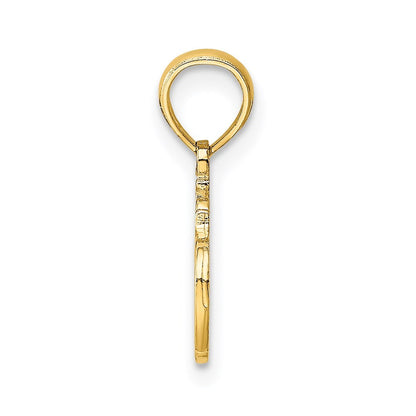 14k Yellow Gold #1 TEACHER Charm