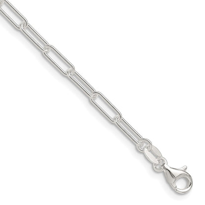 Sterling Silver Polished 3.15mm Paperclip Chain Necklace