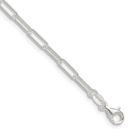Sterling Silver Polished 3.15mm Paperclip Chain Necklace