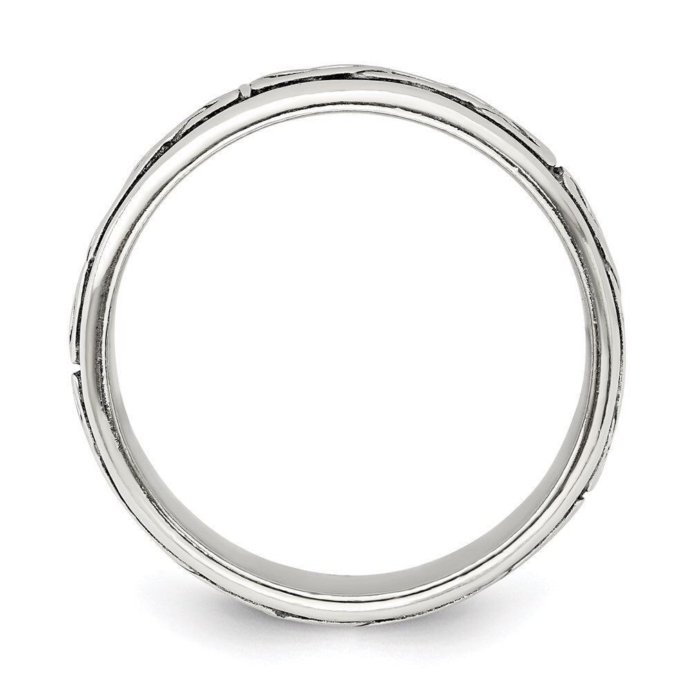 Sterling Silver Design Ring Size 11