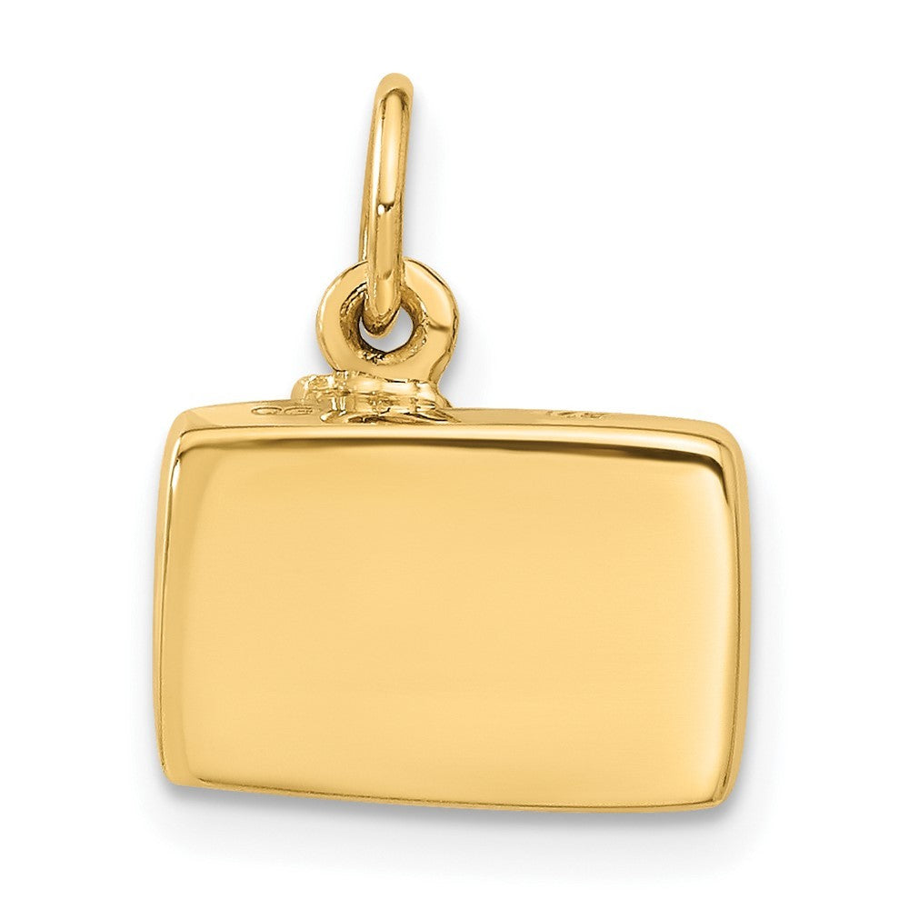 14k Yellow Gold 3D Sardine Can Charm