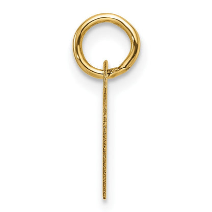 14k Yellow Gold Small Engravable Heart Charm