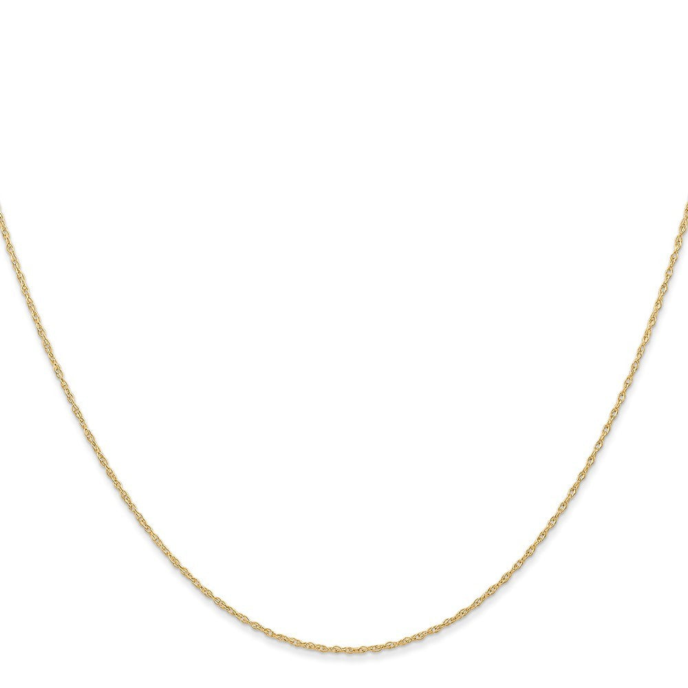 14k Yellow Gold 22 inch Carded .6mm Cable Rope Chain Necklace