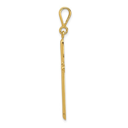 14k Yellow Gold Cross Pendant