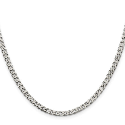 Sterling Silver Polished 3.5mm Curb Chain