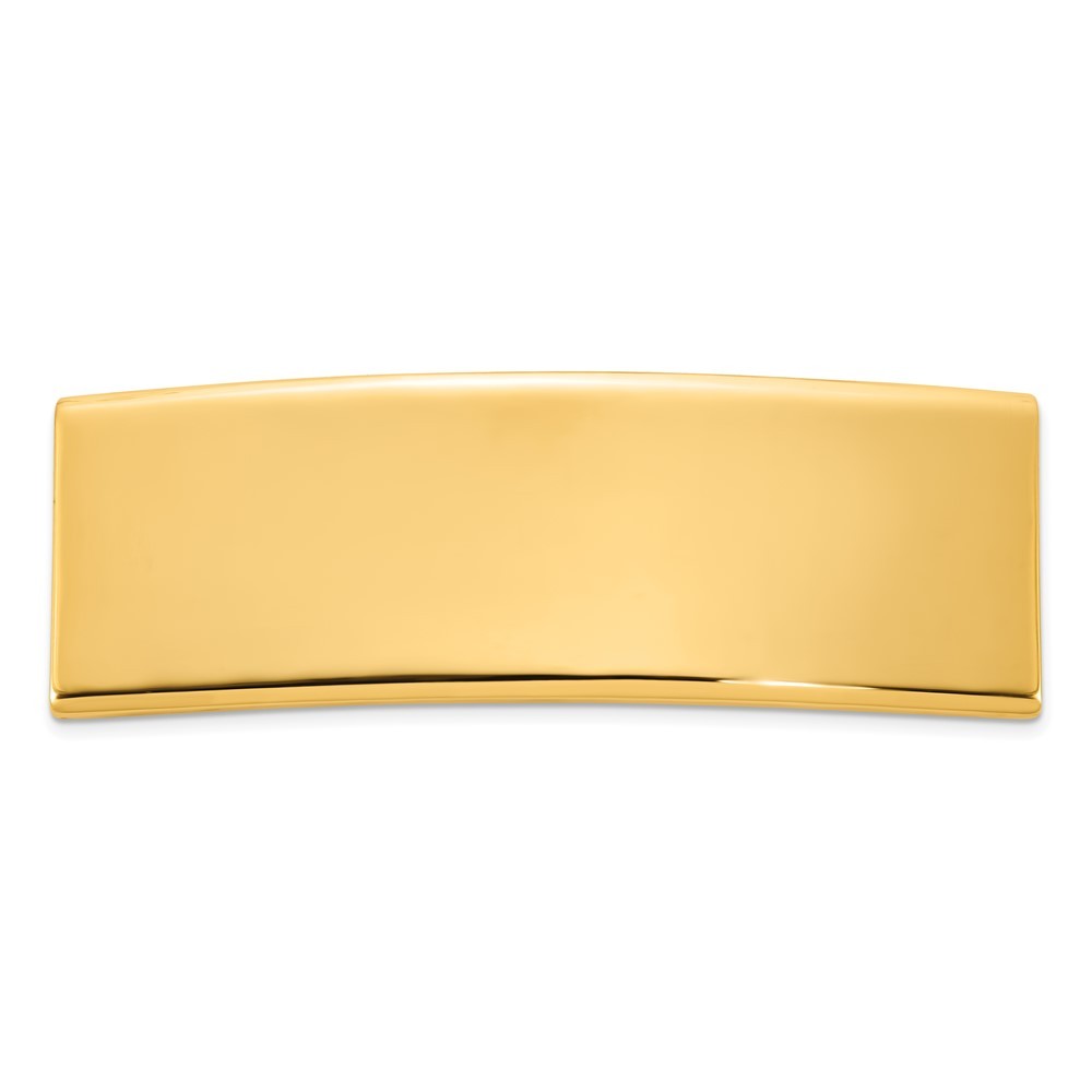 14k Yellow Gold 48x15.5x2 mm ID Plate
