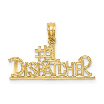 14k Yellow Gold #1 DISPATCHER Charm