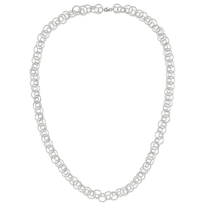 Sterling Silver Fancy Link Necklace