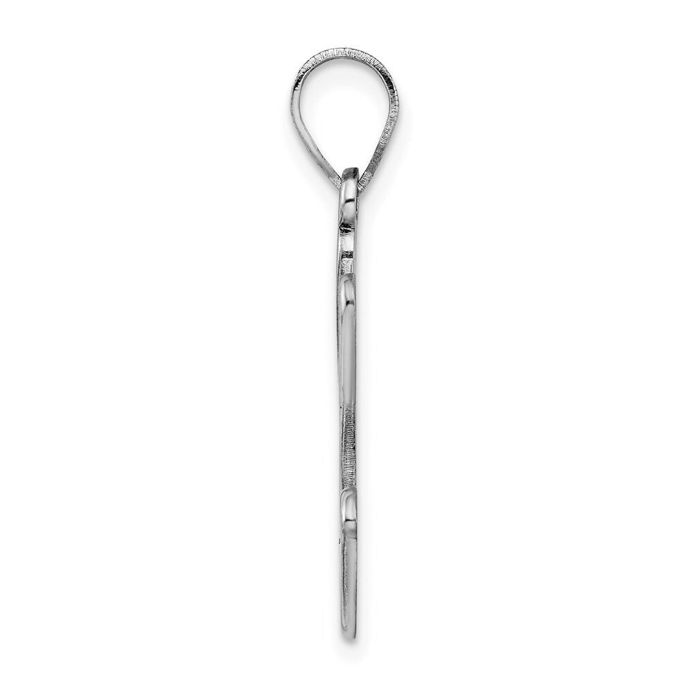 Sterling Silver Rhod-plate Enamel Autism Smiley Face Handprint Pendant