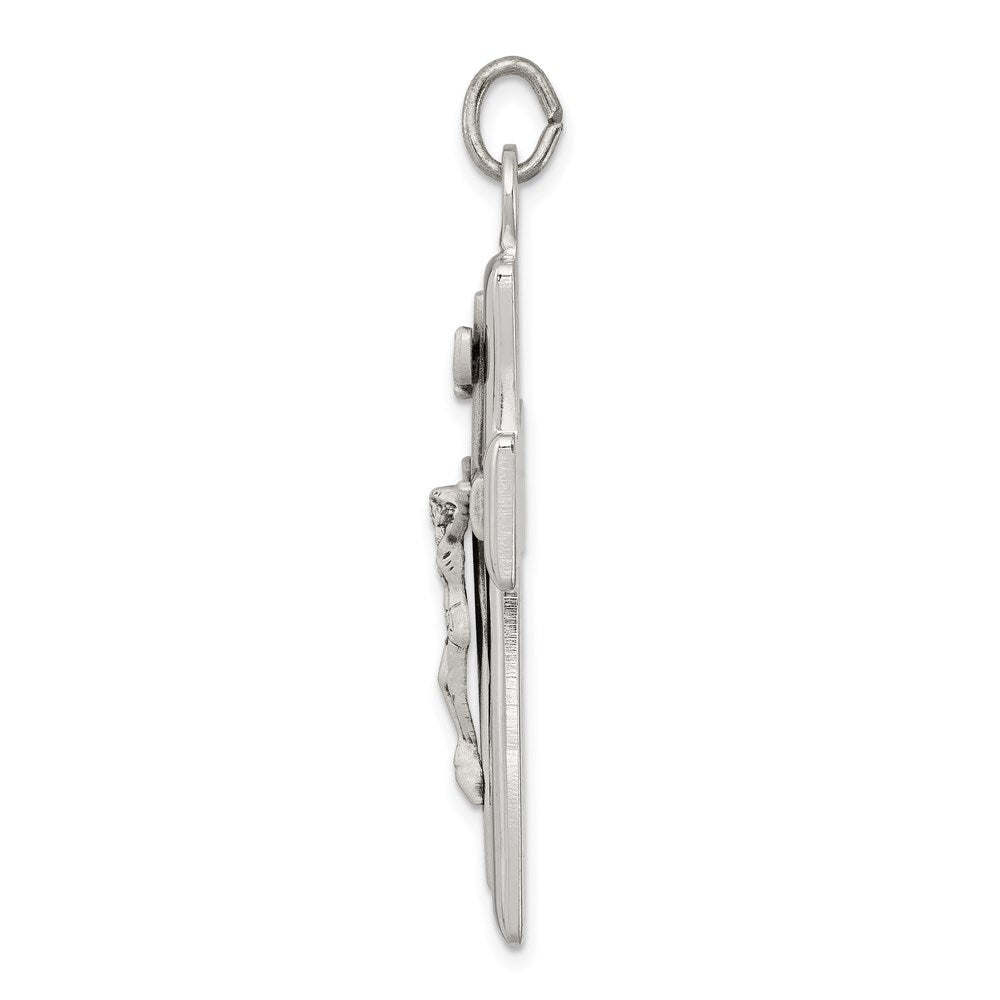 Sterling Silver INRI Crucifix Pendant Holiday Gift for Women