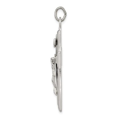 Sterling Silver INRI Crucifix Pendant Holiday Gift for Women