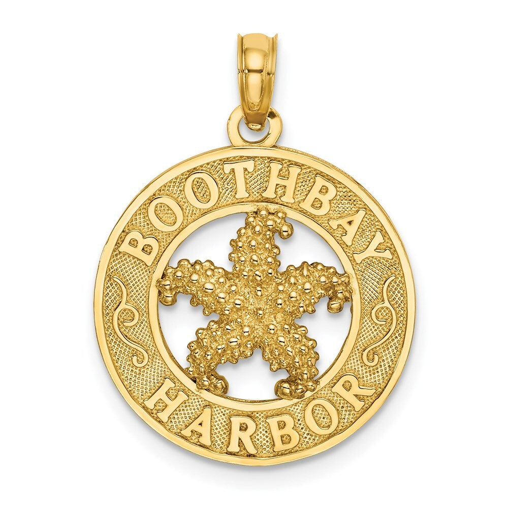 14k Yellow Gold BOOTHBAY HARBOR Starfish Charm Pendant for Women