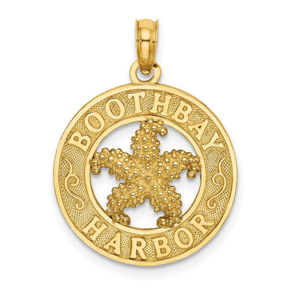 14k Yellow Gold BOOTHBAY HARBOR Starfish Charm Pendant for Women