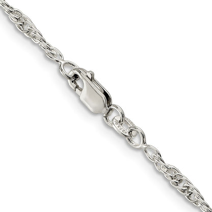 Sterling Silver 2.5mm Loose Rope Chain