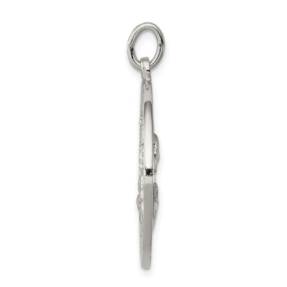 Sterling Silver Queen of the Holy Scapular Medal Pendant