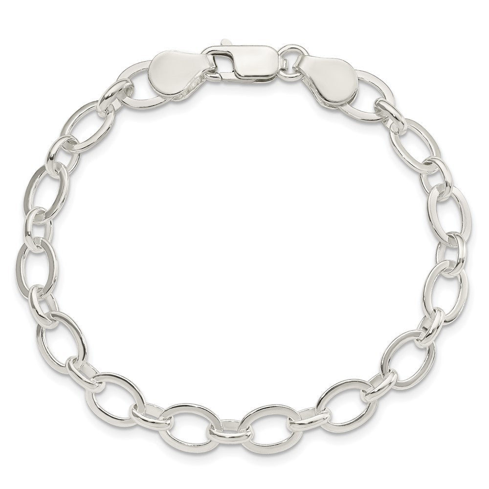 Sterling Silver 8 inch Fancy Link Bracelet