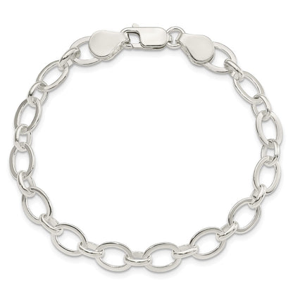 Sterling Silver 8 inch Fancy Link Bracelet