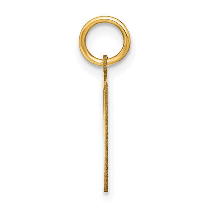 14k Yellow Gold Letter P Initial Pendant for Women